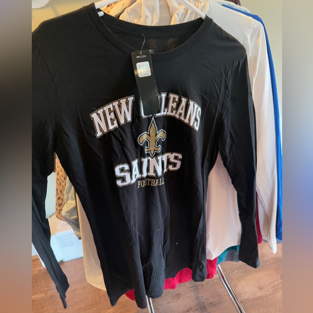 NFL Black New Orleans Saints Long Sleeve Tee